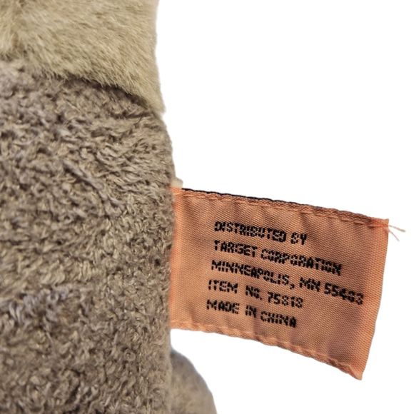 Schnauzer Gray and White Dog Stuffed Animal Plush with 'I Love You' collar 8" - Picture 6 of 7